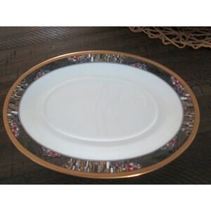 New MIKASA Royal Glimmer Bone China Gravy Boat Platter Plate Serving Dish